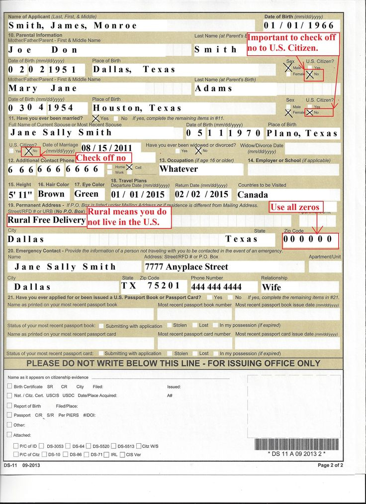 DS 11 Passport Form 2020 PassportApplicationForm