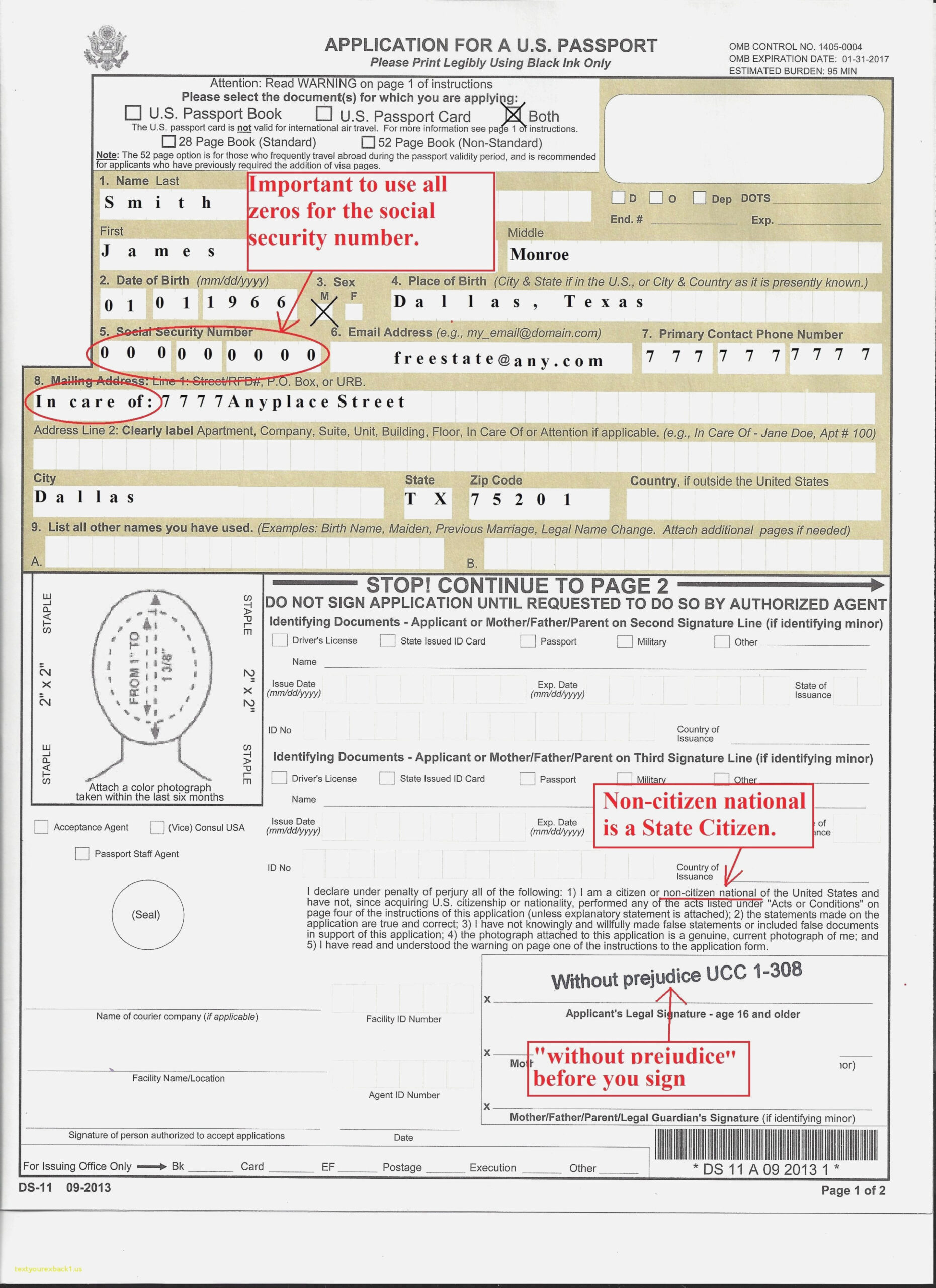 Fillable Ds 11 Passport Form Printable Form, Templates and Letter