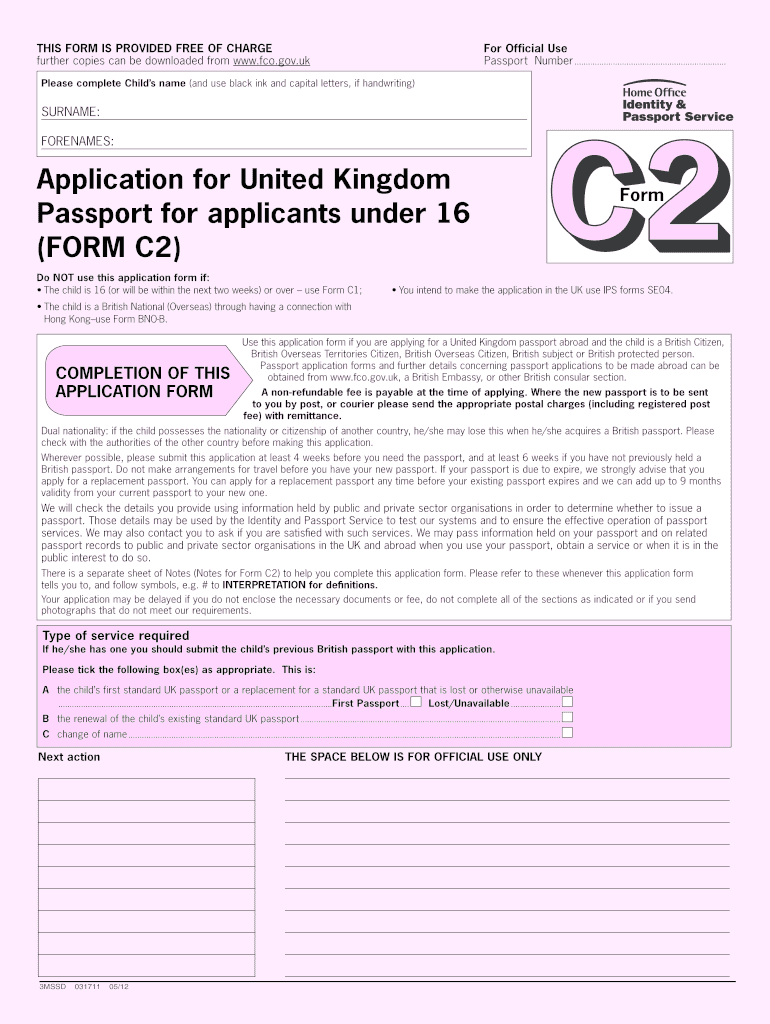 British Passport Renewal Form PassportApplicationForm