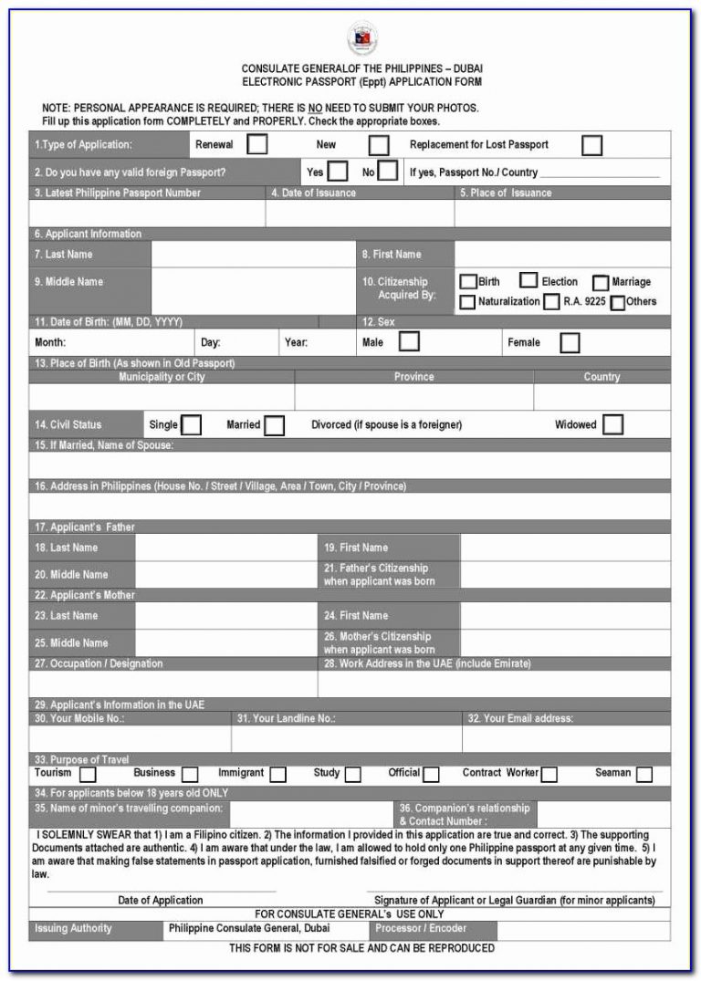 Renewal Passport Application Form Online New How To Apply