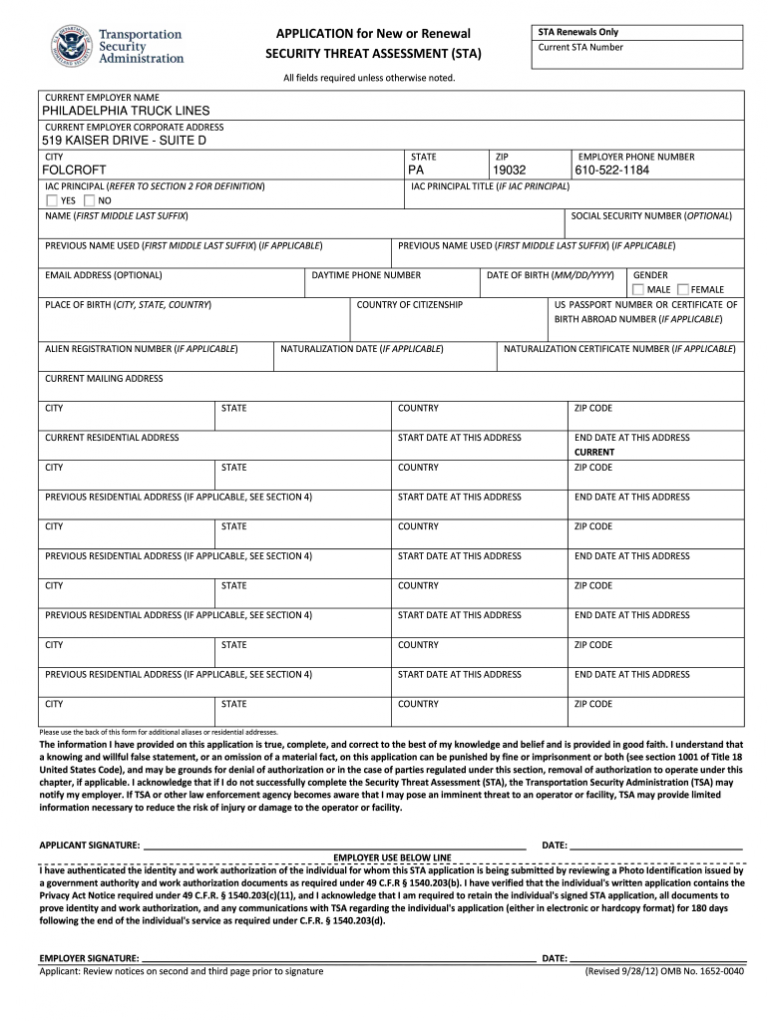 Renewal Security Form Fill Out And Sign Printable PDF