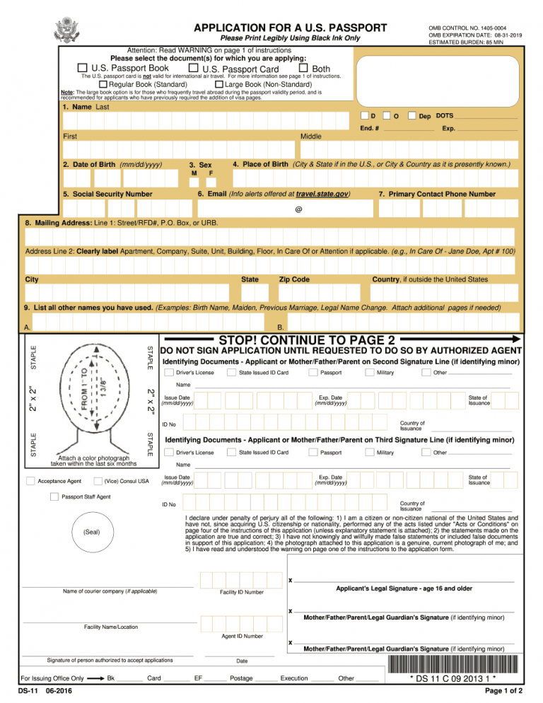 Ds 11 Form Online Fill Printable Form 2022