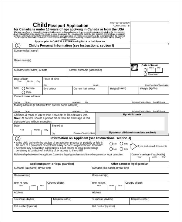 Passport Application Form California Printable Form 2022