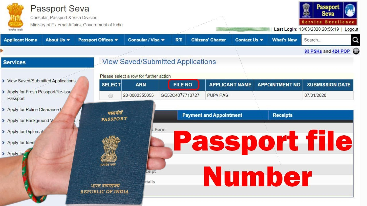 Passport File Number YouTube