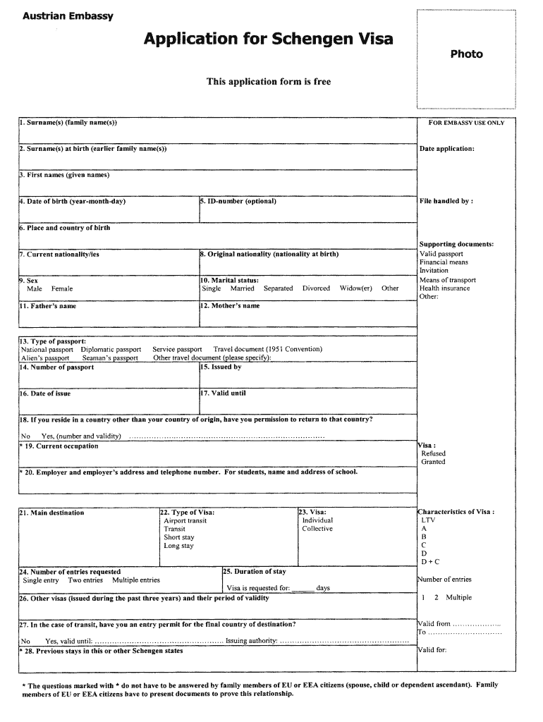 Schengen Visa Cdc Form Fill Out And Sign Printable PDF Template SignNow